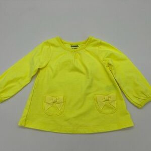 Gymboree Girls Long Sleeve Shirt Size 6-12M Green With Blows